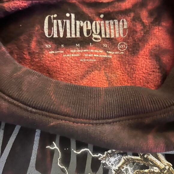 Civil Regime Tie Dye Crewneck Size XXL Brand New - Picture 3 of 3